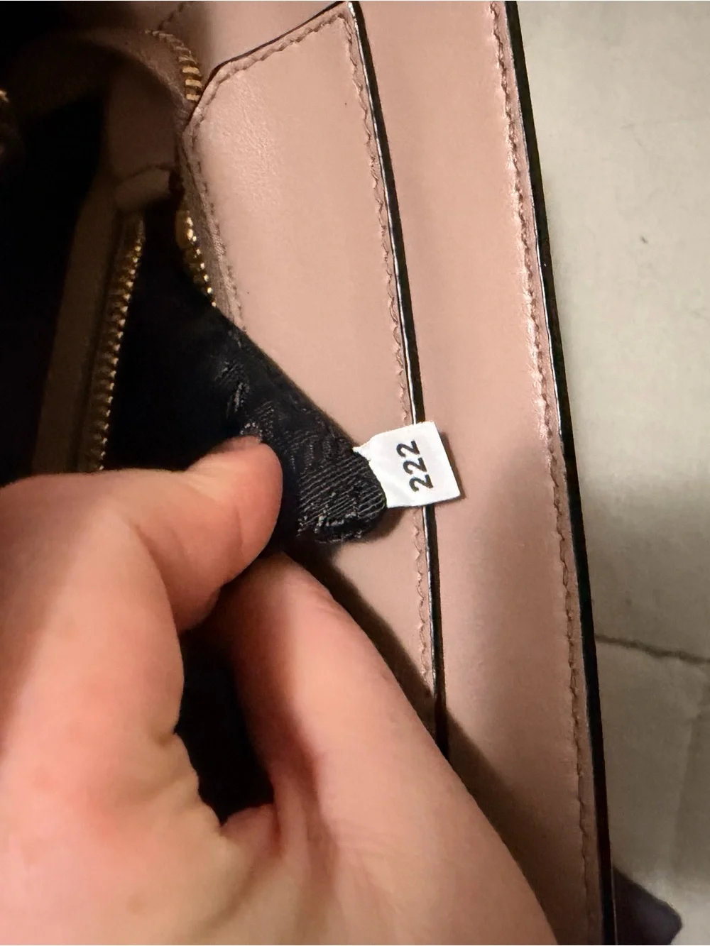 Prada Saffiano Leather Satchel in Blush Nude with Gold Hardware